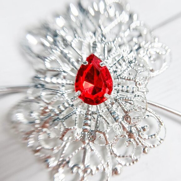 Elk Halo Headband, Deer Halo Crown, Animal Halo Headpiece, Silver Halo Crown - Picture 5 of 7